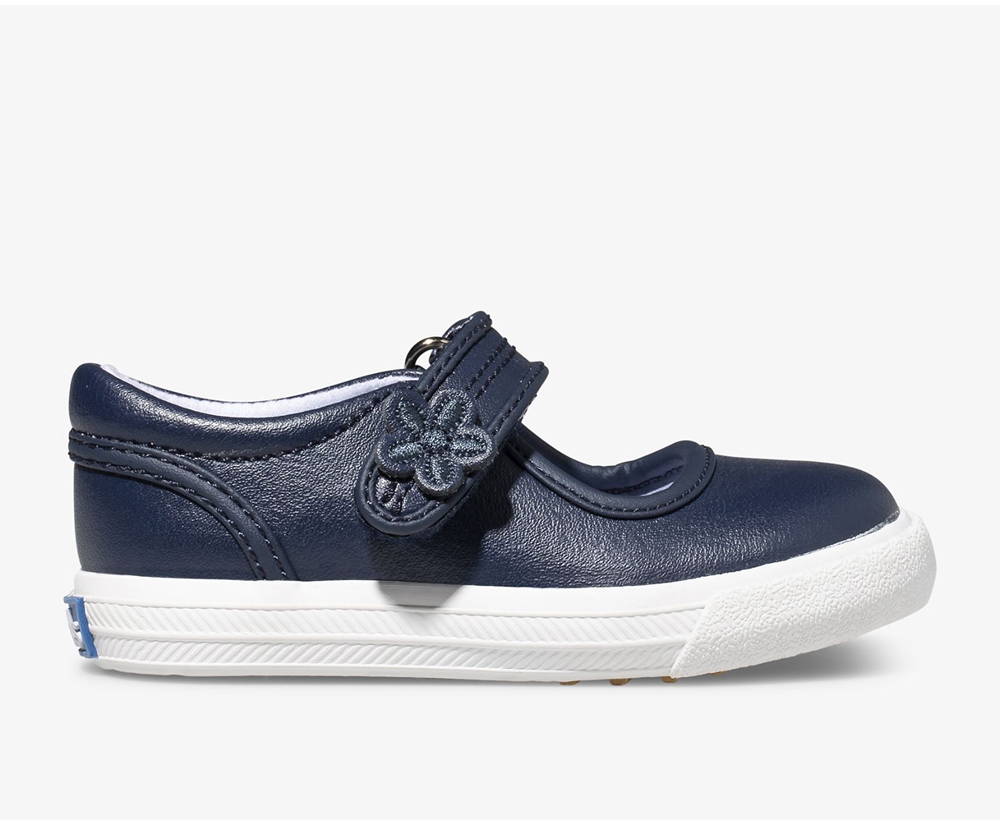 Slip Ons Keds Niños Azul Marino - Ella Mary Jane - 703-JEZRST